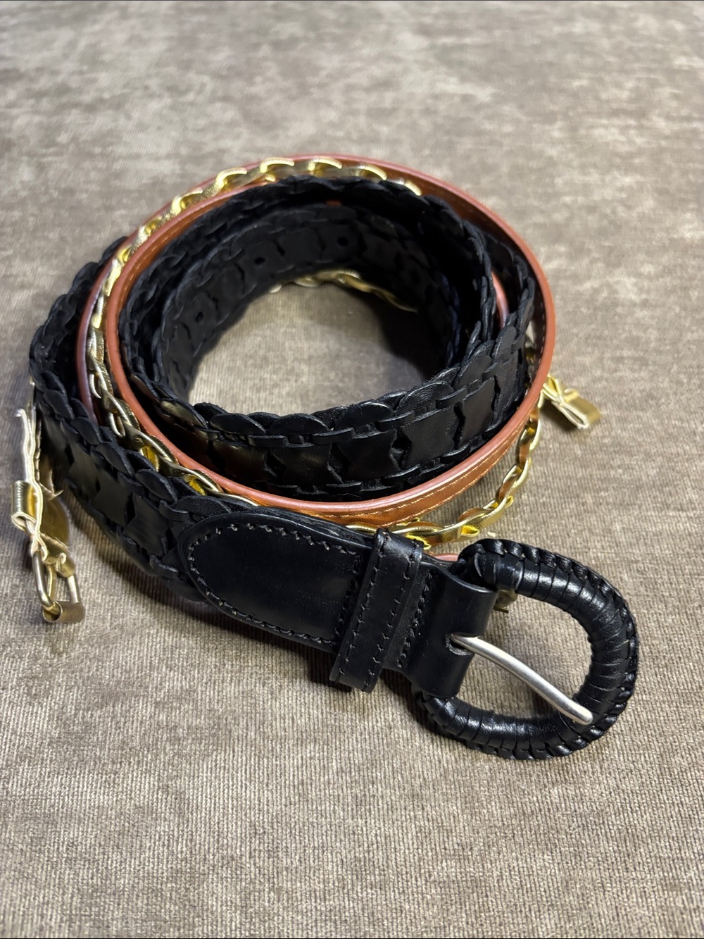Bundle of 3 Belts, all around 41” to last hole.